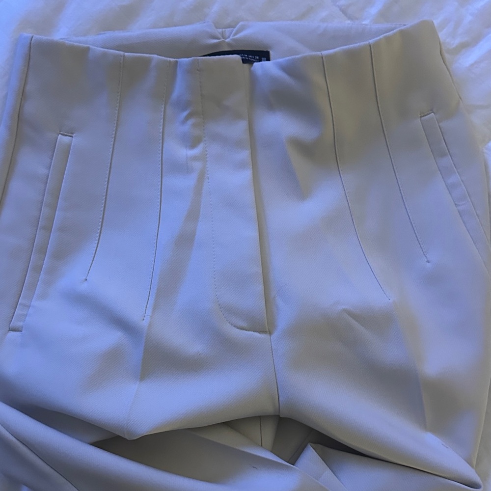 Zara Cream Ankle Pants